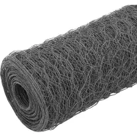 vidaXL Clôture en fil de fer acier avec revêtement PVC 25x1 m Gris