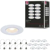 Paulmann lampe à encastrer set de 10 lampes fixes