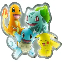 Teknofun Pokémon LED Applique murale Starter Group 53 cm