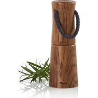 AdHoc MP831 Moulin à poivre/à sel Yaso 17 cm - Moulin en céramique de haute qualité, bois de chêne, avec poignée, pour les épices