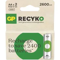 GP Battery Batteries R6/AA NI-MH 2 600mAh blister 2pcs.