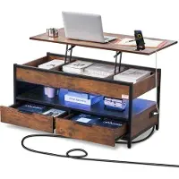 Vevor Table basse avec plateau relevable