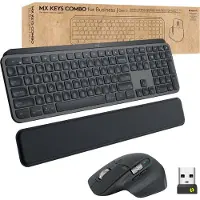 Logitech MX Keys combo for Business Gen 2 clavier Souris incluse RF sans fil + Bluetooth QWERTY Italien Graphite
