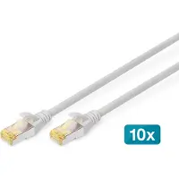 Digitus DK-1644-A-005-1 Câble patch , cat. 6A, S/FTP, 0,5 m, gris, set