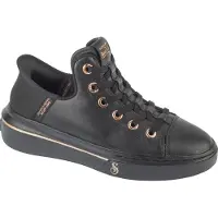 SKECHERS Slip-Ins : Snoop One - OG Leather 186001-BBK, Sneaker, Damen, Schwarz