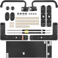 Vevor Kit de lit Murphy, Queen-Size, lit armoire vertical Deluxe DIY, kit matériel mécanique, levier pneumatique, support de cadre de lit robuste, armoire pliable