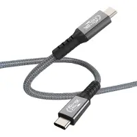 MMOBIEL Câble USB4 1 m - 240W Câble de charge rapide USB-C vers USB-C - 8K@60Hz - 40 Gbps