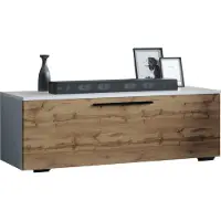 VCM Meubles Meuble Télévision | Planche | Armoire Meuble Télévision avec porte pliante large | Dimensions H. 39 x W. 115 x D. 40 cm | Fernseh Furniture – Arila M