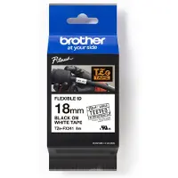 Brother TZe-FX241 - (18 mm) - Noir sur blanc - Ruban