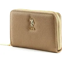 U.S. POLO ASSN. porte-monnaie New Jones Zip Around Wallet Beige
