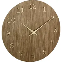 TFA-Dostmann TFA 60.3072.23 Horloge murale à quartz 298 mm x 41 bois foncé (60.3072.23)