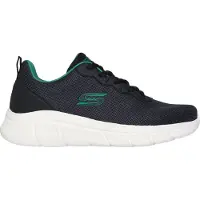 SKECHERS Herren-Sneaker BOBS B FLEX - ICY EDGE Noir-Vert-Blanc, Couleur:noir, EU Taille:43