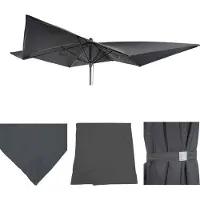 Mendler Toile de rechange pour parasol -A37 3x3m
