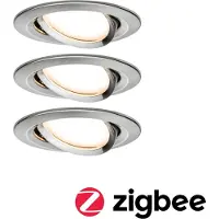 Paulmann Bundle luminaire encastré Nova Coin fer brossé