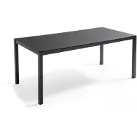 Oviala Table de jardin en aluminium 8 places 180 cm gris anthracite - Ajaccio