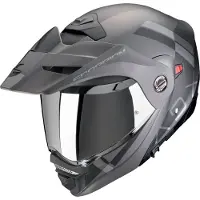 Scorpion ADX-2 Galane Mat Noir Argent Casque d'Aventure Taille XS