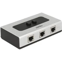 DeLOCK Commutateur 2 ports RJ45 Gigabit à configuration manuelle bidirectionnelle