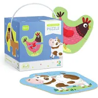 Dodo Puzzle 2-3-4 Elements 6v1 - Animaux de compagnie