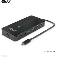Club 3D Club3d CLUB3D Type-C Hub 7-en-1 avec 2x HDMI, 2x USB Gen1 Type-A, 1x RJ45, 1x 3.5mm Audio, 1x USB Gen1 Type-C 100W Female port