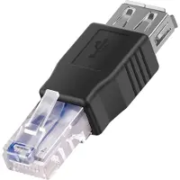Akyga , Adaptateur d'extension Ethernet avec prise USB vers RJ45, noir