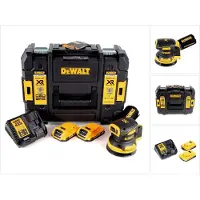 DeWalt DCW 210 D2 Ponceuse excentrique sans fil et sans balais 18V 12.000U/min 125 mm + 2x Batteries 2,0 Ah + Chargeur rapide + Coffret de transport