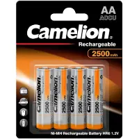 Camelion Piles Nimh Aa 2500mah Haute Capacité, Rechargeables, Avec Boîte De Rangement - Tool Land