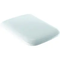 Geberit Toilettensitz iCon Square WC-Sitz, weiß mit Absenkautomatik, Duroplast