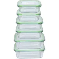 Alpina Boîtes de conservation alimentaires, 12 pièces, 3 tailles différentes