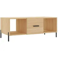 vidaXL Table basse chêne Sonoma 102x50x40 cm Bois composite