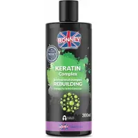 RONNEY Shampooing reconstructeur pour cheveux secs et cassants, 300ml