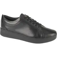 Original Brands Baskets FitFlop Women Rally Sneaker Leather All Black-Taille 40
