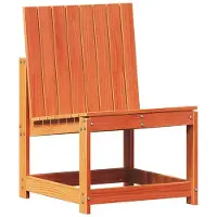 vidaXL Chaise de jardin brun cire 50,5x55x77 cm pin massif