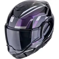 Scorpion EXO Tech Evo Furio casque, noir/violet/argent, XL (60/61)