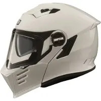 Simpson Darksome Solid, casque rabattable ,Blanc ,M