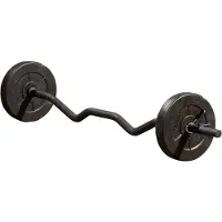 Iron gym - Ensemble de barres de curling réglables 23 kg