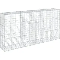 vidaXL Gabion avec couvercle 300x50x150 cm Fer galvanisé