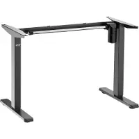 Ergo Bureau réglable en hauteur Bureau assis/debout Bureau ergonomique assis/debout Électrique avec 1 moteur Piétement de table jusqu'à 80kg Table de bureau sans plateau de table