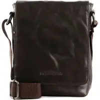 Bruno Banani Cuir sac à épaule bandoulière Crossbody Bag Brown marron foncé