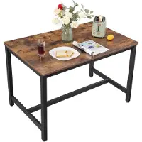 Vasagle Table Miles 120x75 industrial - marron/noir