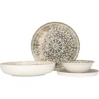 RINART set de vaisselle - Aztec - 24 pièces - 6 personnes - Porcelaine
