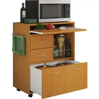 VCM Chariot de cuisine | Chariot avec tiroirs et étagère | Dimensions Chariot env. H. 86 x W. 70 x D. 40 cm | Roulable | Chariot de service Kicha