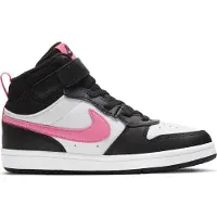 Nike Chaussure Court Borough Mid 2 pour Jeune enfant - Noir | Taille 29.5