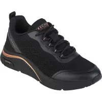 SKECHERS Arch Fit S-Miles - Sonrisas 155567-BBK, Baskets, Femme, Noir