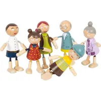 Small Foot Famille de poupées à plier en bois