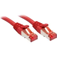 Lindy - Cordon de raccordement - RJ-45 (M) pour RJ-45 (M) - 15 m - SFTP, PiMF - CAT 6 - moulé, sans crochet - rouge
