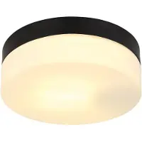 Globo Conception de plafonds Vranos noir pour usage extérieur Ø 18,4 cm