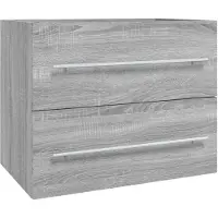 vidaXL Armoire pour lavabo Gris Sonoma 60x38,5x48 cm Bois composite