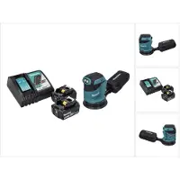 Makita DBO 180 RM Ponceuse excentrique sans fil 18 V 125 mm + 2x batterie 4,0 Ah + chargeur