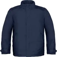 B&C Veste thermique Real+ Premium pour homme, déperlante, coupe-vent BC2002 (S) (Bleu marine)