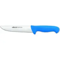 Arcos Couteau de boucher couleur - Prof 291623 acier inoxydable nitrum et mangue ergonomique polypropylène bleu et 18 cm de lame, vitrine